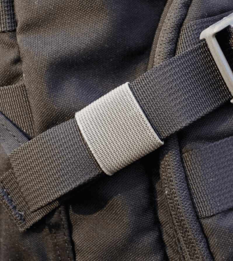 GP Gear 1" Elastic Webbing Strap Keepers / Retaining Bands 4 Pack